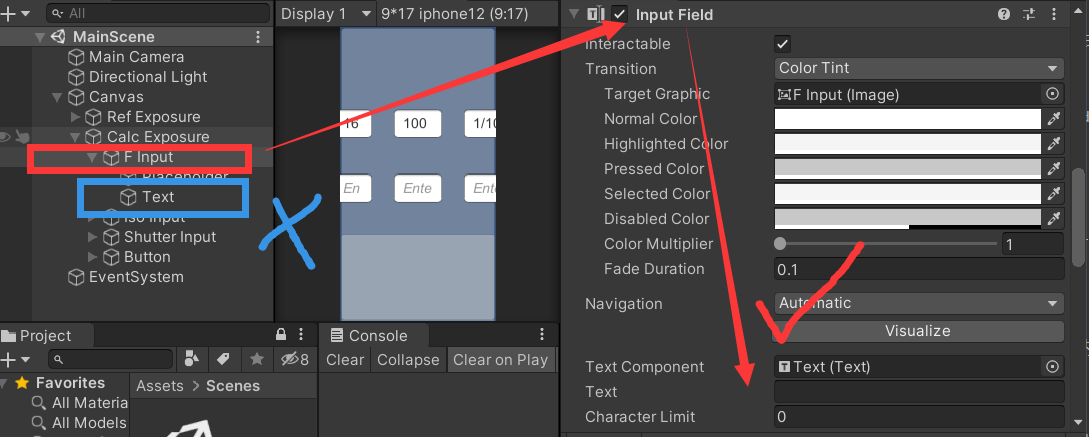 关于Unity中应通过自带的Inputfield Component而不是其下级Text组件的Text Component来修改Inputfield框中文本的笔记